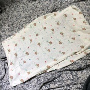 Vintage Penney’s mushroom print sheet